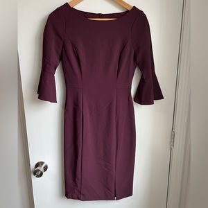 Burgundy dress